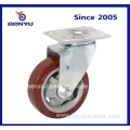 4Inch PU Trolley Wheel Caster in Red Color